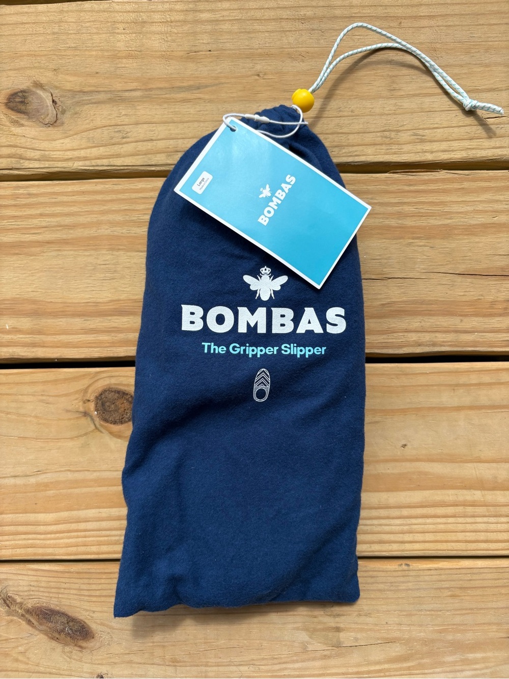 NWT Bombas Women's Gripper Slipper Size L 11-12 Chevron Pattern Red and Blue